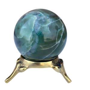 Green Jade Sphere Approx. 150g Display Stand is not Included