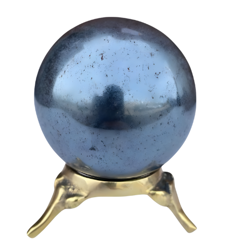 Hematite Sphere Approx. 200g Display Stand is not Included